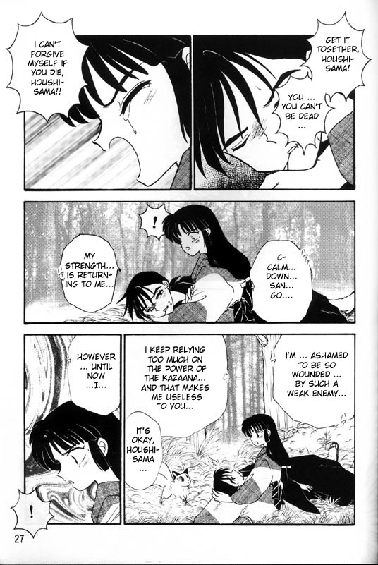 [Kaminobe (Kaminobe Kanon)] Sengoku Renbo Emaki | Falling in Love in the Warring States Era (Inuyasha) [English] [Scribe Figaro] - Page 25