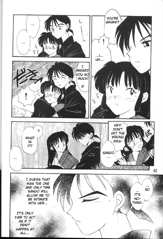 [Kaminobe (Kaminobe Kanon)] Sengoku Renbo Emaki | Falling in Love in the Warring States Era (Inuyasha) [English] [Scribe Figaro] - Page 38