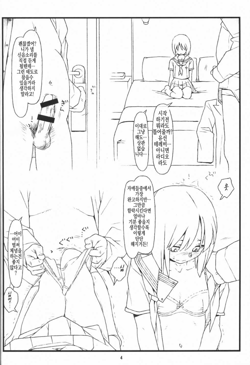 (COMIC1☆9) [bolze. (rit.)] Tsurugiya Buaisou Funsenki (Kizuato) [Korean] [Team Fangall] - Page 3