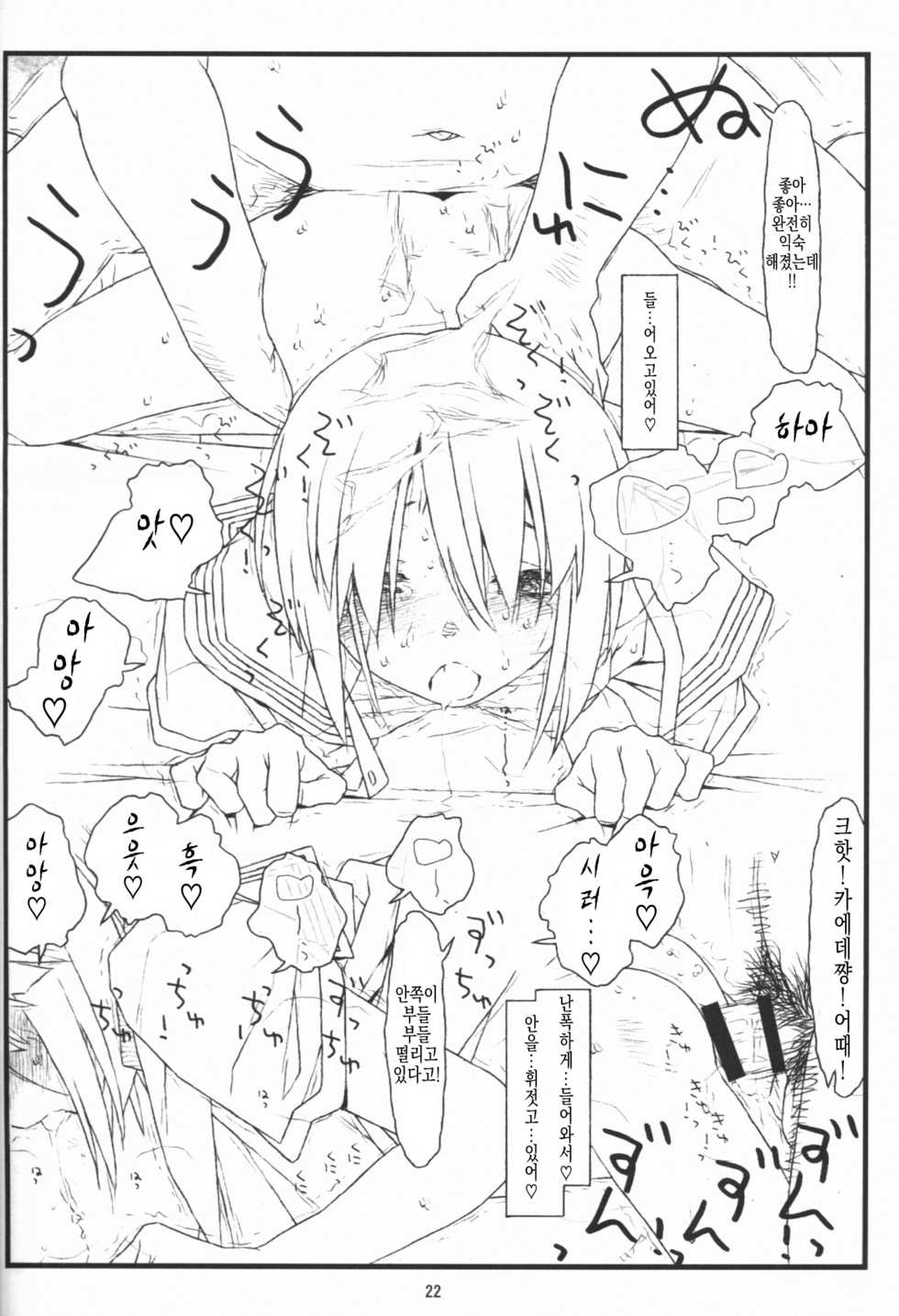 (COMIC1☆9) [bolze. (rit.)] Tsurugiya Buaisou Funsenki (Kizuato) [Korean] [Team Fangall] - Page 21