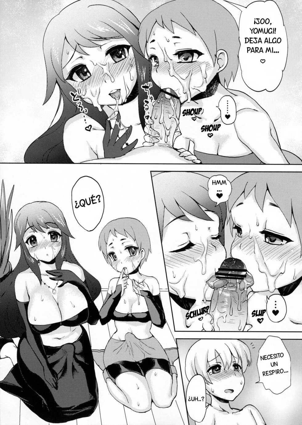 (C81) [Oshiruko Kan (Piririnegi)] Shikotte Dopyutte Uranatte! | Masturbation, Ejaculation, Divination! [Spanish] - Page 11
