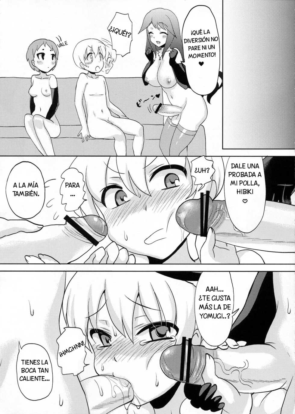 (C81) [Oshiruko Kan (Piririnegi)] Shikotte Dopyutte Uranatte! | Masturbation, Ejaculation, Divination! [Spanish] - Page 22