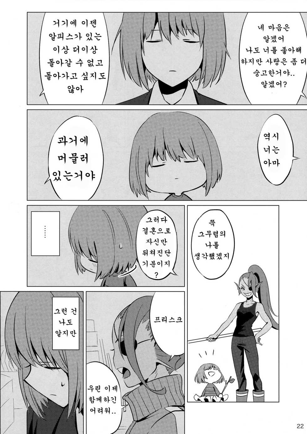 (Minna no Ketsui 2) [Pipiya (Noix)] CLEARLY (Undertale) [Korean] [호접몽] - Page 21