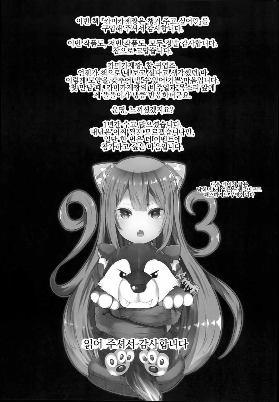 (C93) [HARUSAME-SOUP (Atutoku)] Kamikaze-chan wa Osewa Shitai (Kantai Collection -KanColle-) [Korean] - Page 22