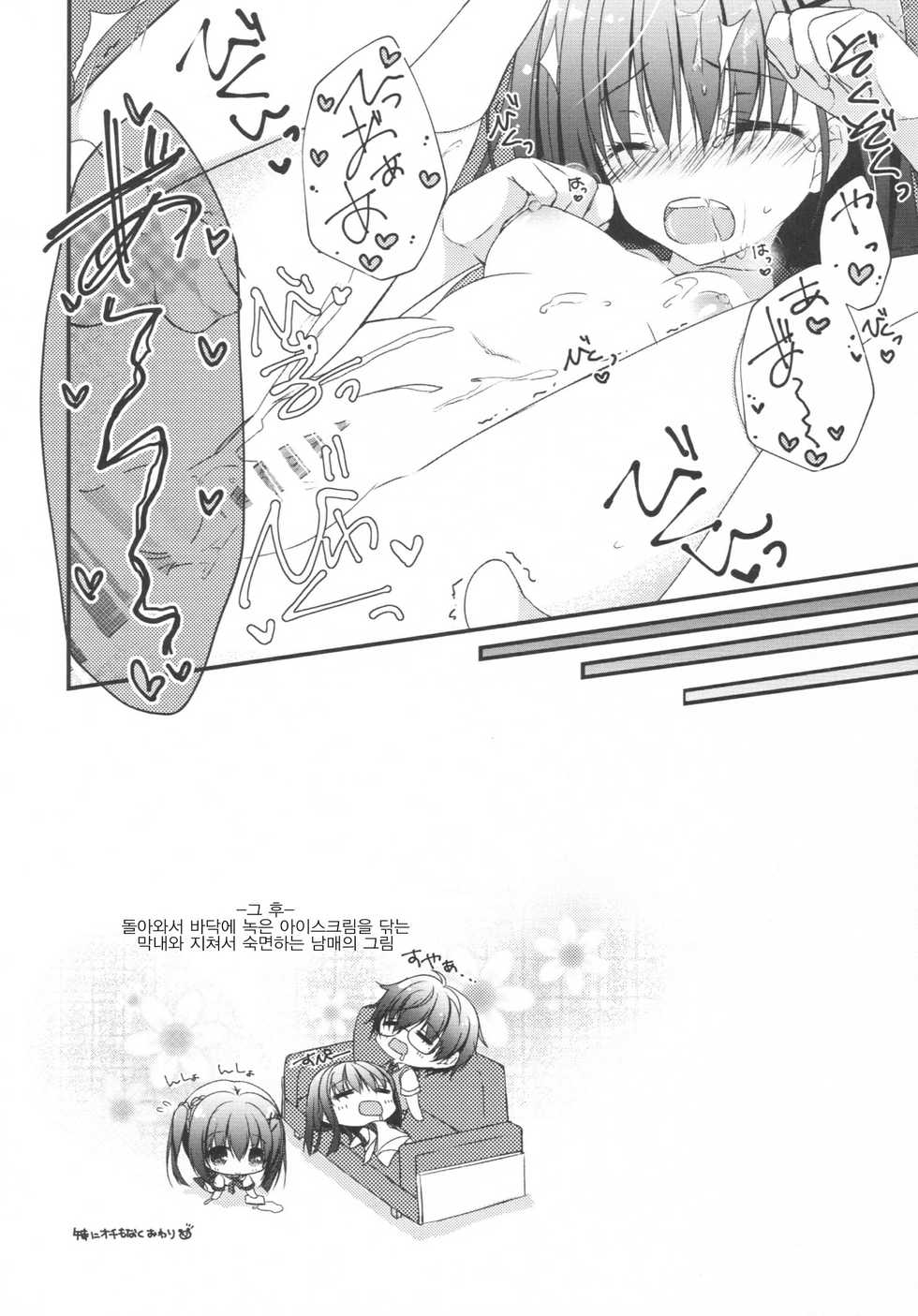 (C92) [Allegro Mistic, Egoistic Honey (Takano Yuki, Hadumi Rio)] Onii-chan! H nano wa Ikemasen?! summer [Korean] [Sally] - Page 9