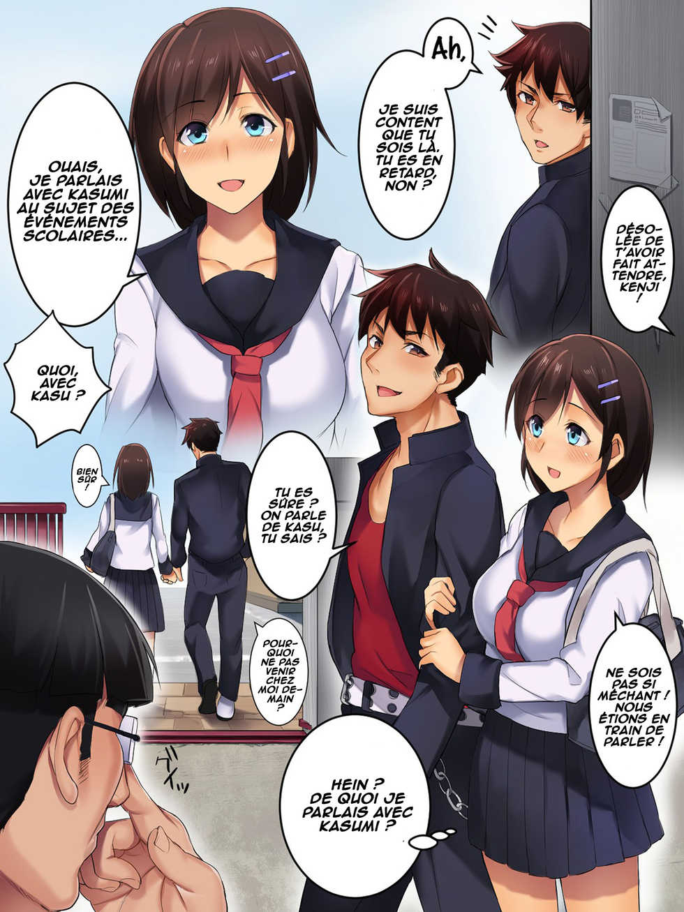 [Einsatz (Onodera)] Kareshi Mochi no Kenage na Anoko o Ikasete Goudatsu! Netori Play [French] [O-S] - Page 11