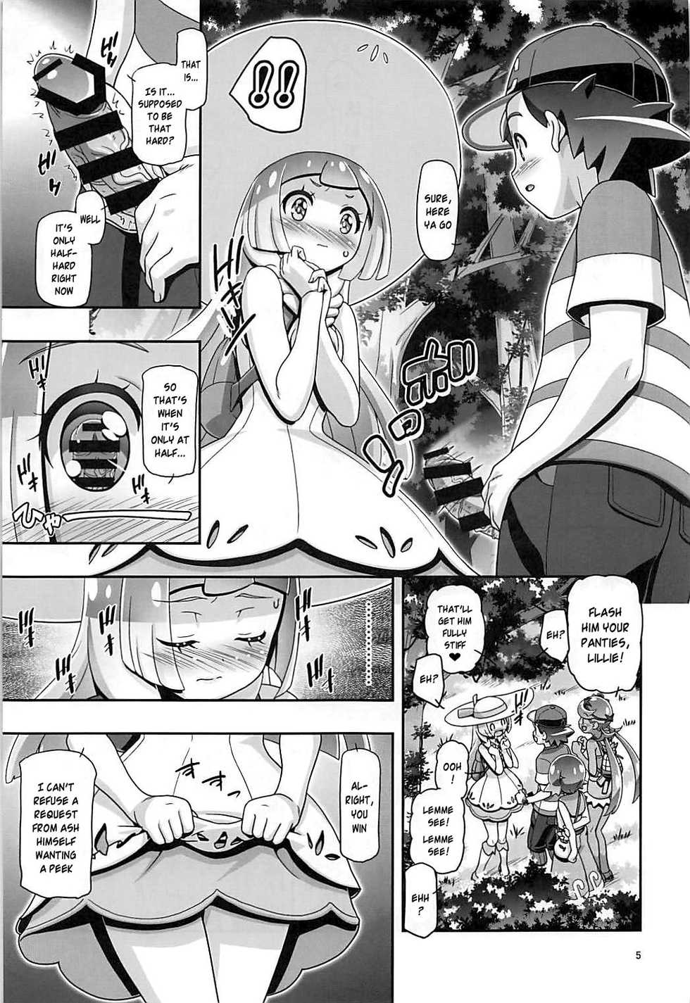 (C93) [Gambler Club (Kousaka Jun)] PM GALS Sun Moon Lillie + BBS NOTE Winter 2017 PM GALS Ms. Ash (Pokémon Sun and Moon) [English] {!Placeholer edits!} - Page 5