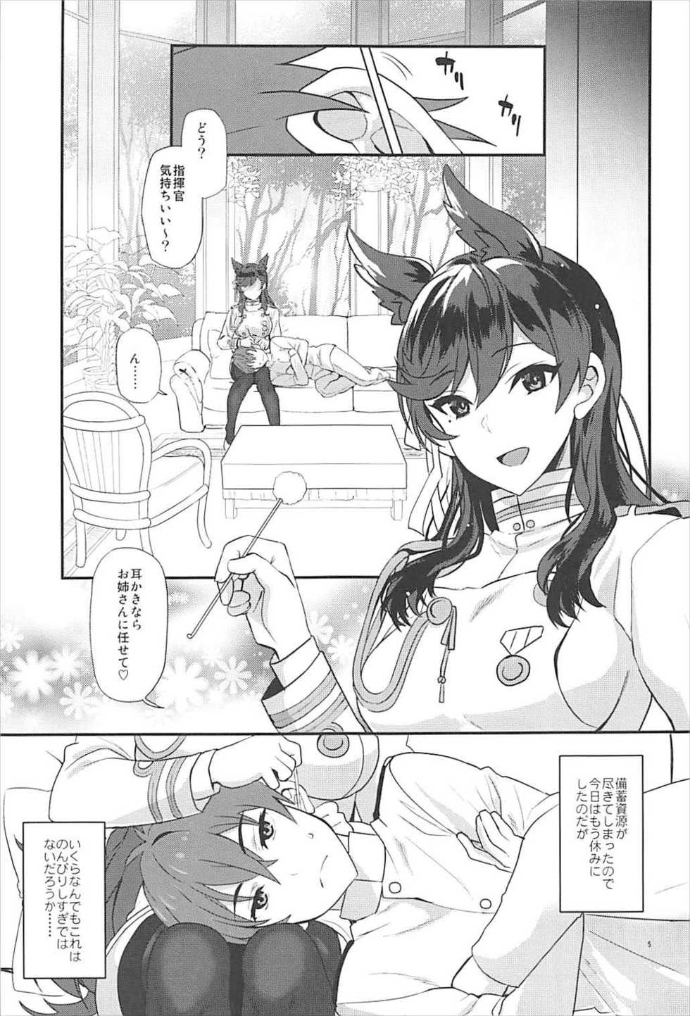(C93) [INFINITY DRIVE (Kyougoku Shin)] Atago Sugar Sweet (Azur Lane) - Page 4