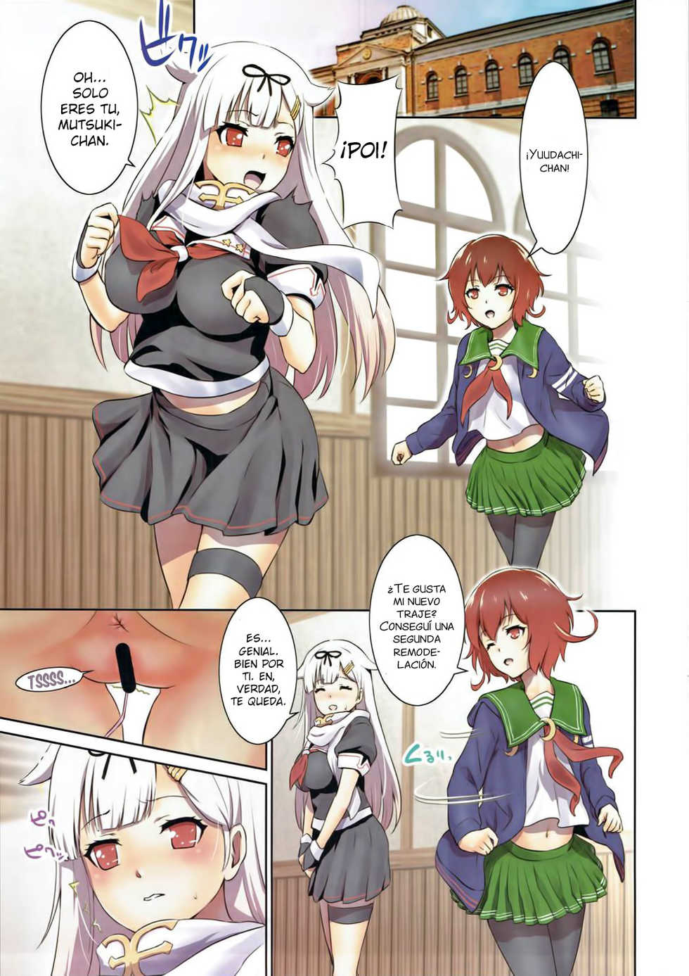 (COMIC1☆10) [Nantara Kantara (Shungiku Tenudon)] Iyaiya Poi (Kantai Collection -KanColle-) [Spanish] [Amblyopia] - Page 2