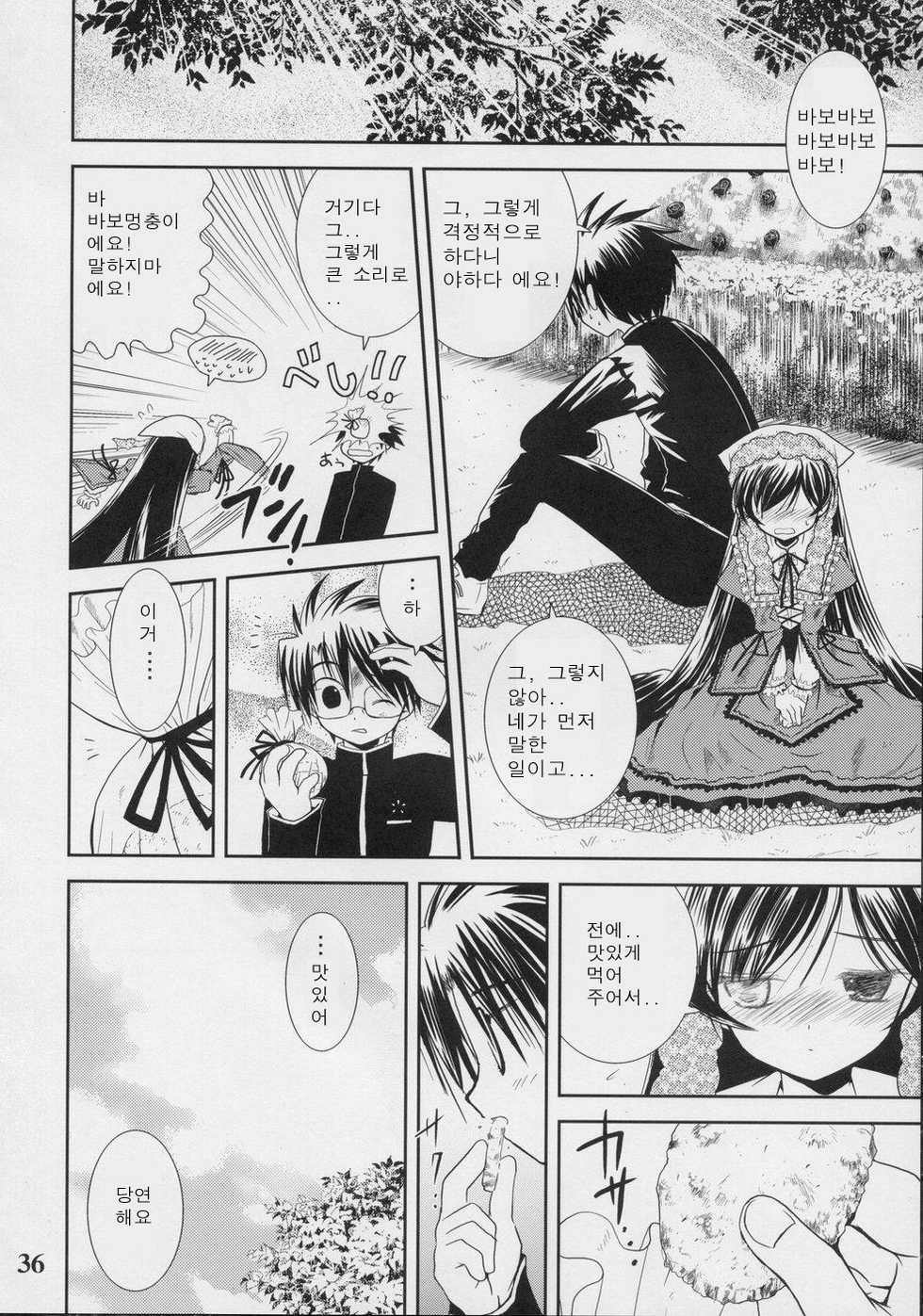 (C70) [Quarter View (Jin’nojyou, Kuroboshi Kouhaku)] A solitude nocturne (Rozen Maiden) [Korean] - Page 35
