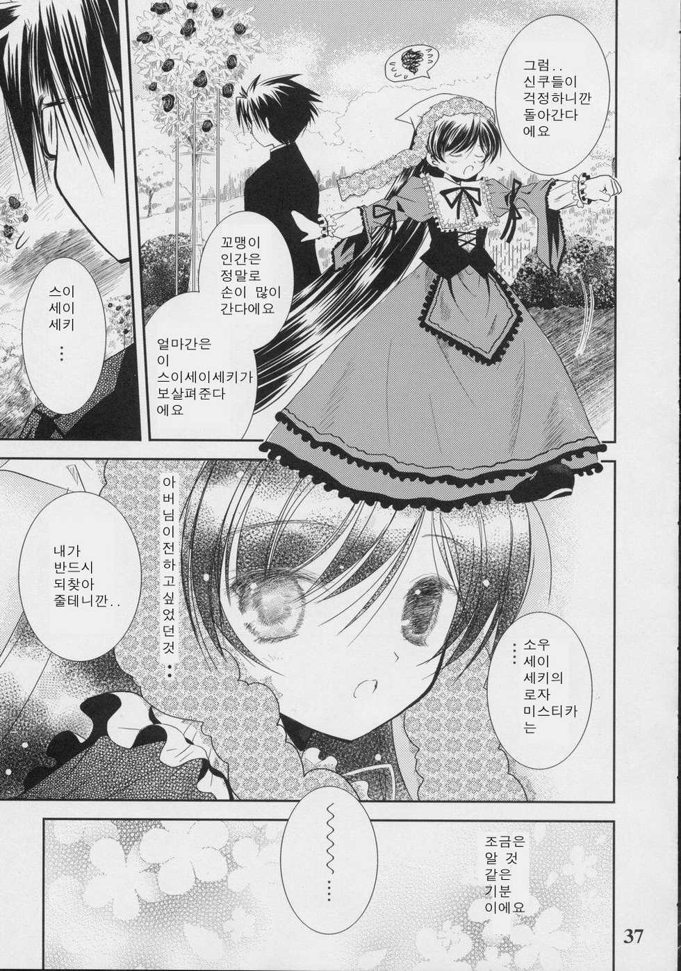 (C70) [Quarter View (Jin’nojyou, Kuroboshi Kouhaku)] A solitude nocturne (Rozen Maiden) [Korean] - Page 36
