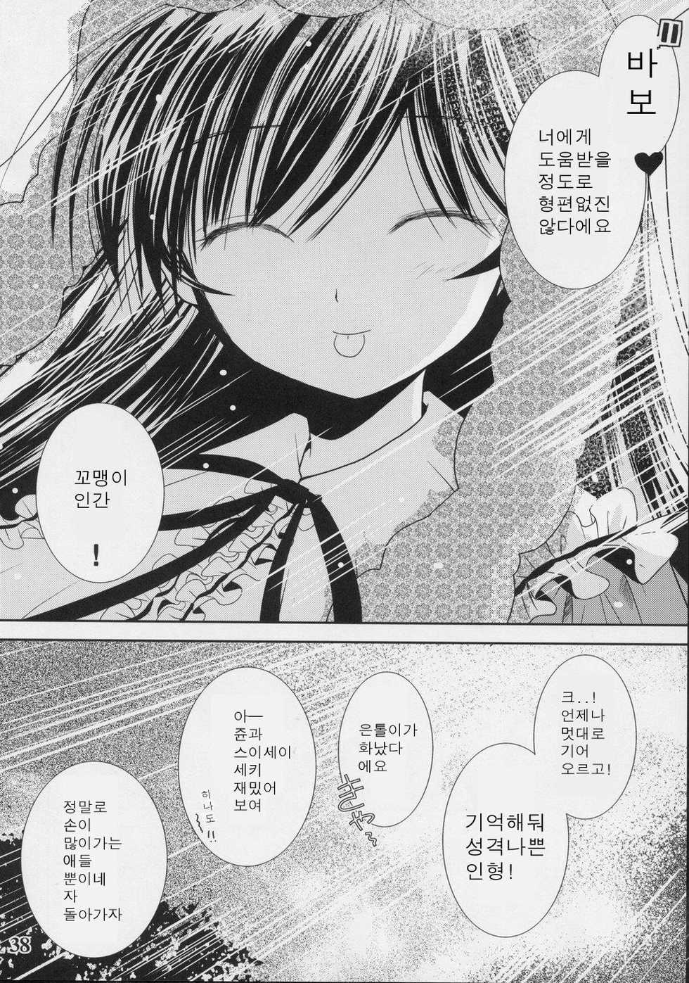 (C70) [Quarter View (Jin’nojyou, Kuroboshi Kouhaku)] A solitude nocturne (Rozen Maiden) [Korean] - Page 37