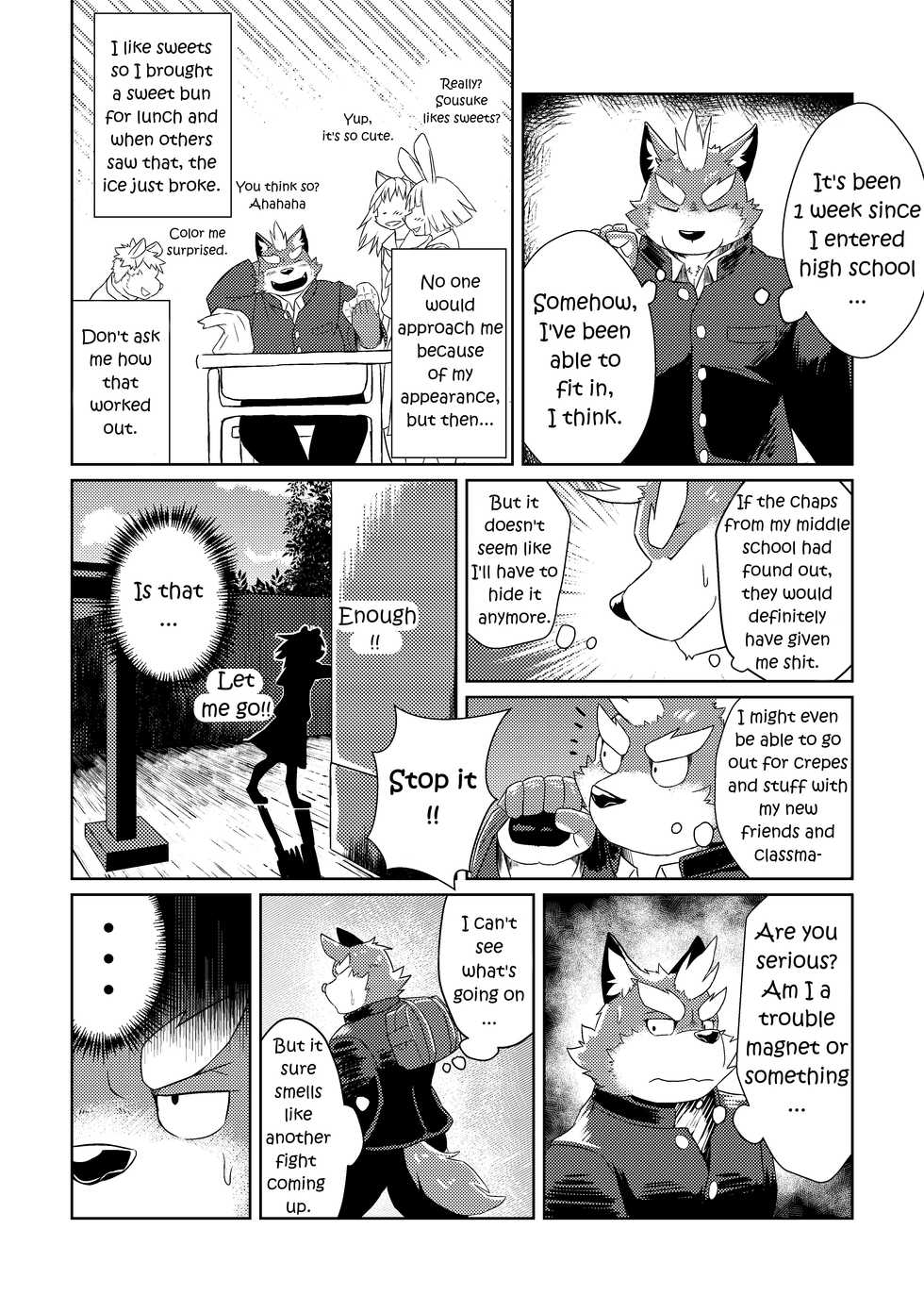 [Koukyuu denim ni wa shichimi o kakenaide (futee)] PASSION Ookami Sousuke no Junan | PASSION Sousuke Ookami's Passion [English] [Digital] - Page 6