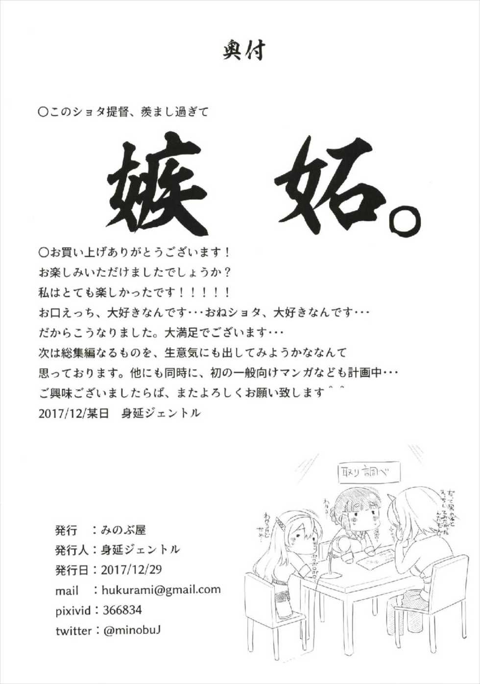 (C93) [Minobuya (Minobu Gentle)] FellaColle (Kantai Collection -Kancolle-) - Page 22