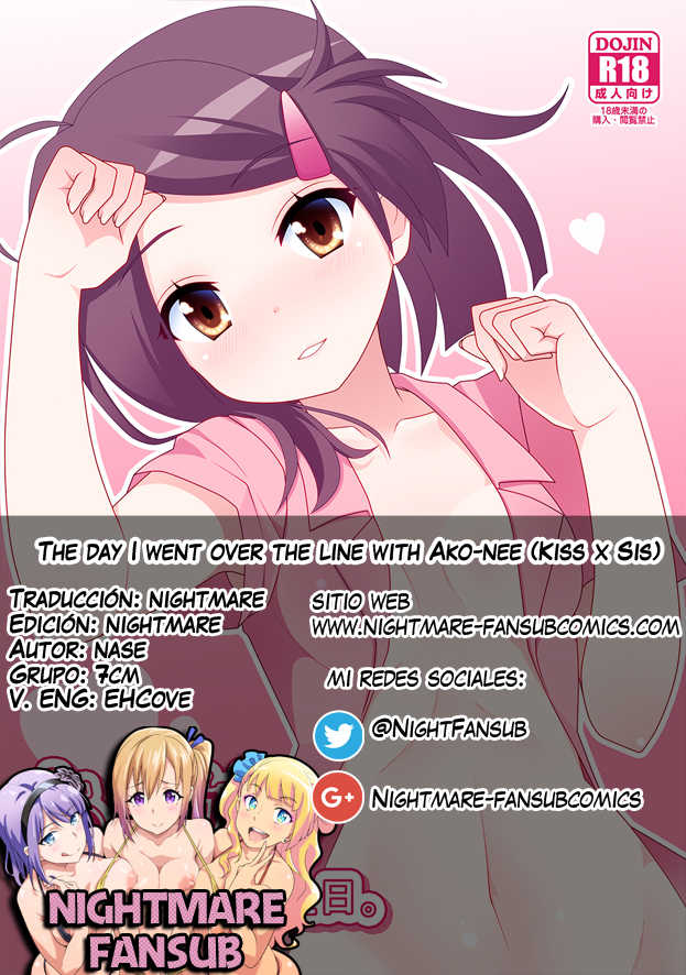 [7cm (Nase)] Ako-nee to Issen o Koeta Hi. | The day I went over the line with Ako-nee (Kiss x Sis) [Spanish] [Night Fansub] [Digital] - Page 29