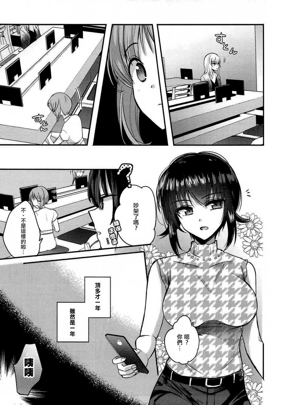 (C92) [Tetsukazuno Ao. (Emilio)] Sake wa Nondemo (Girls und Panzer) [Chinese] [沒有漢化] - Page 8