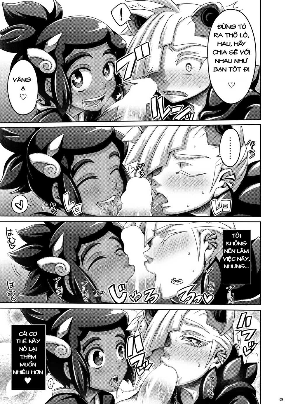 [Dynamic Kanoke (Dainakishin)] Ore-tachi wa Nakayoshi (Pokémon Sun and Moon) [Vietnamese Tiếng Việt] [Bullet Burn Team] [Digital] - Page 9
