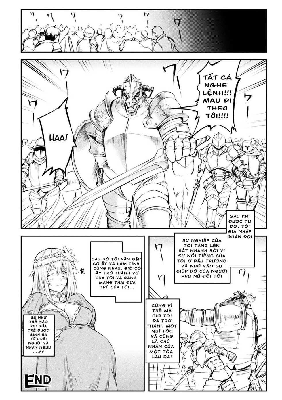 [Hihiyama Yokikana] Tensei Shite Minotauros ni Nattara Ojou-sama ni Semarareta Ken (Bessatsu Comic Unreal Tensei Shitara Vol. 1) [Vietnamese Tiếng Việt] [Rebelliones] [Digital] - Page 16