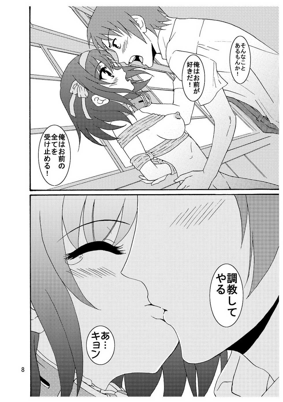 [Mousou Kai no Juunin wa Iki Teiru (Kan Danchi)] Suzumiya Haruhi-san no Kiken na Ai Taiken 3 (The Melancholy of Haruhi Suzumiya) - Page 9