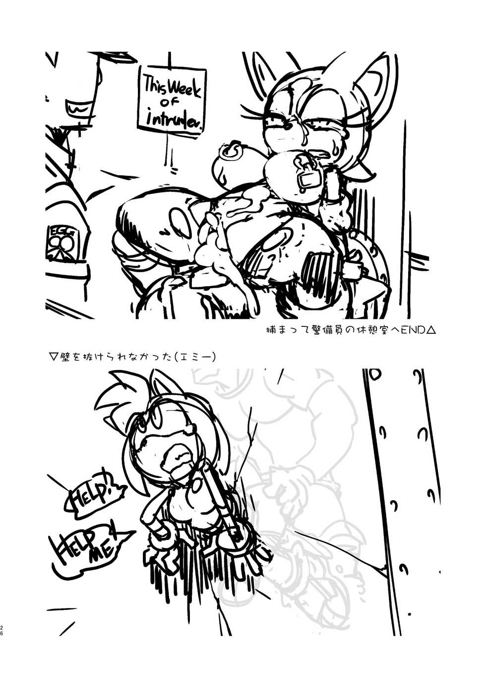 (Sega no Game wa Sekaiichi 12) [Tengai Aku Juumonji (Akuno Toujou)] Patreon de Yattemasu (Sonic the Hedgehog) [English] [N04h] [Colored] [Decensored] - Page 25