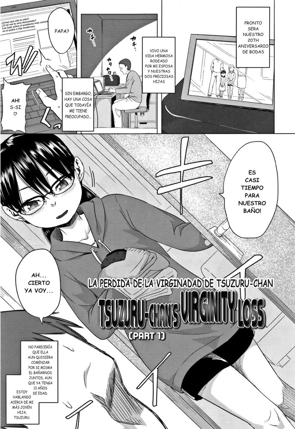 [Holiday Yasumi] Tsuzuru-chan no Shojo Soushitsu Zenpen | LA PERDIDA DE LA VIRGINIDAD DE TSUZURU-CHAN PARTE 1 (Watashi-tachi no Seiai Hakusho) [Spanish] [death mask] - Page 1