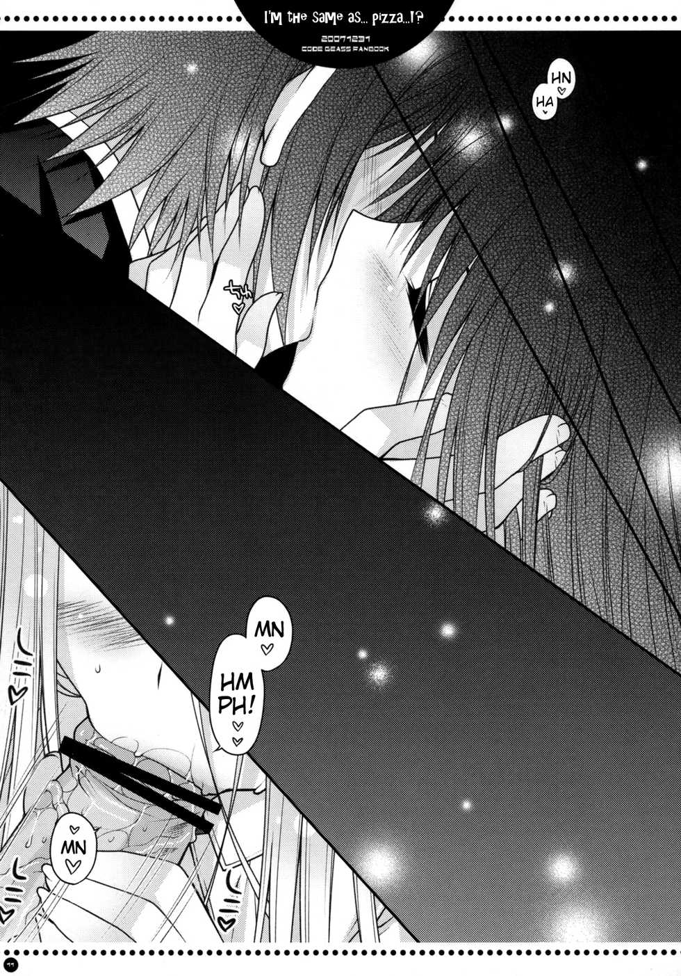 (C73) [PINK (Araiguma)] Ore wa...Pizza to Onaji nano ka... | I'm the same as... Pizza...!? (Code Geass: Lelouch of the Rebellion) [English] [Marie] - Page 10