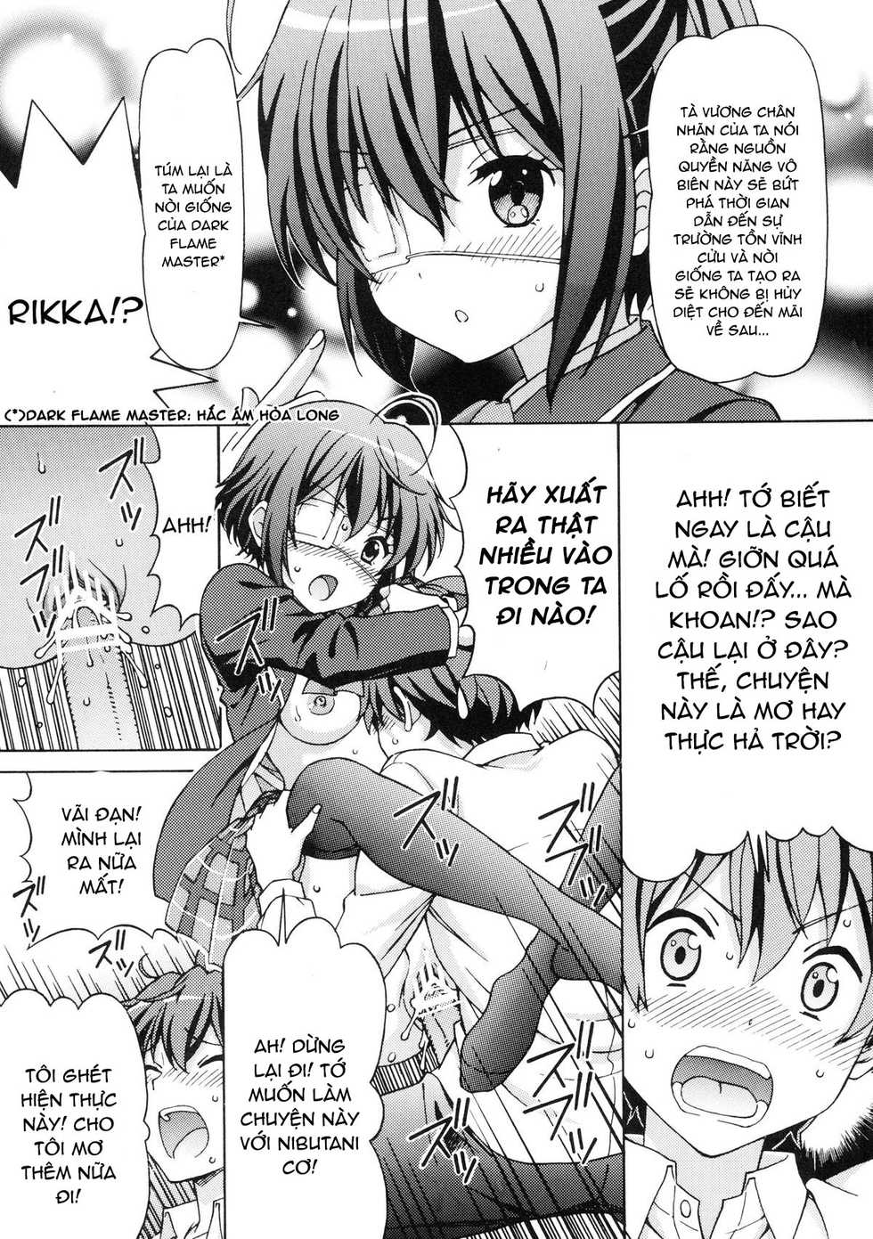 [Shimekiri Sanpunmae (Tukimi Daifuku)] Chuunibyou no Ko Tachi ni Nama Nakadashi Hamemakuri Zanmai (Chuunibyou Demo Koi ga Shitai) [Vietnamese Tiếng Việt] [Góc Hentai] - Page 9