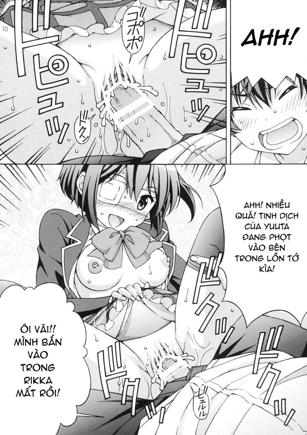 [Shimekiri Sanpunmae (Tukimi Daifuku)] Chuunibyou no Ko Tachi ni Nama Nakadashi Hamemakuri Zanmai (Chuunibyou Demo Koi ga Shitai) [Vietnamese Tiếng Việt] [Góc Hentai] - Page 10
