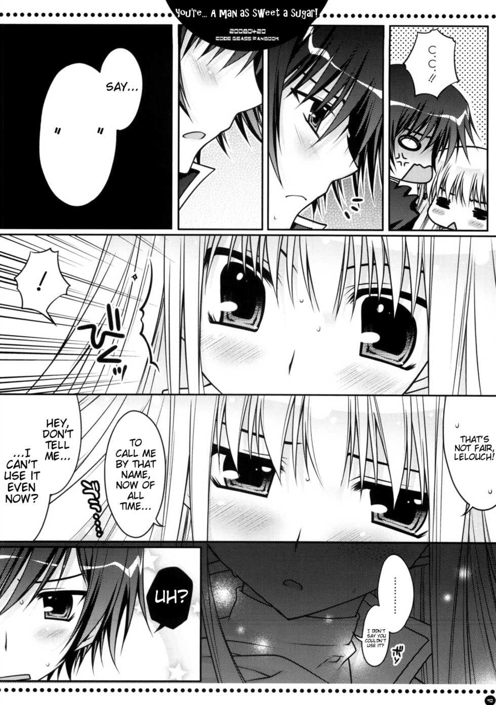 (SC39) [PINK (Araiguma)] Omae wa... Satou Gashi no You ni Amai Otoko da Kara na | You're... A man as sweet as sugar (CODE GEASS: Lelouch of the Rebellion) [English] [Marie] - Page 9