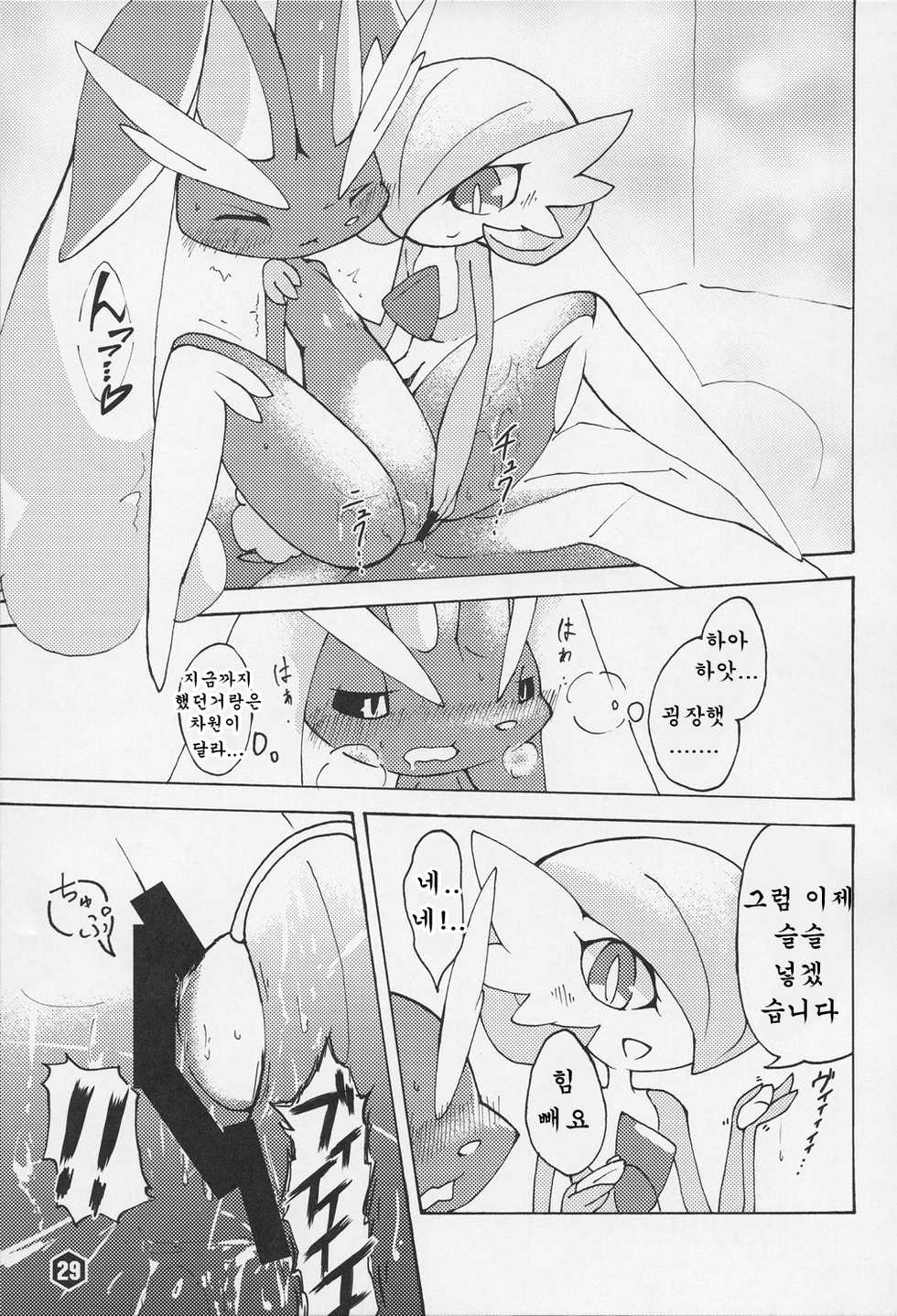 (C91) [Amthena.+ (Various)] THE GROOVY!! (Pokémon) [Korean] [호접몽] - Page 28