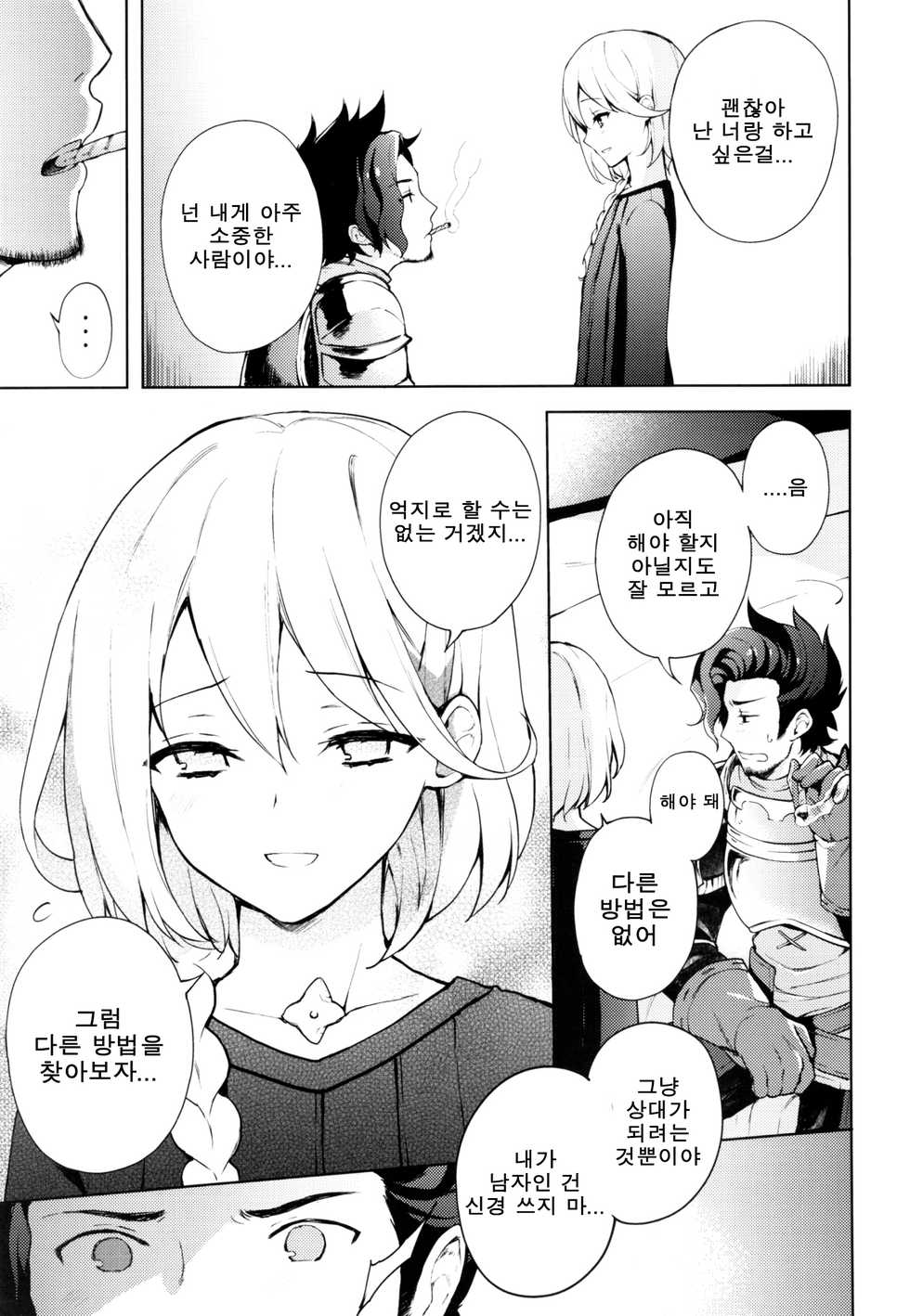 (SUPER25) [Candy Paddle (Nemu Nemu)] ooo Shinai to Derarenai Heya | ○○○하지않으면 나갈수 없는 방 (Granblue Fantasy) [Korean] [Team K·C] - Page 6