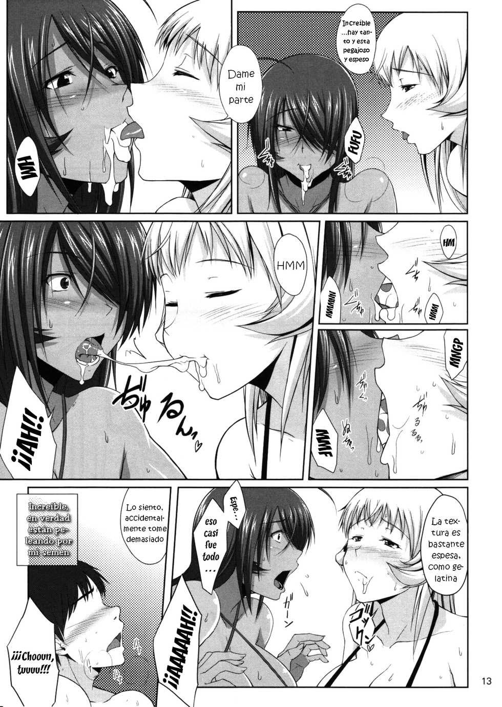 (C84) [Kikuya (Kimura Naoki)] H na Omise no Toku A Kyuu Toushi 2 Rinsha (Ikkitousen) [Spanish] [ganstatrad] - Page 12