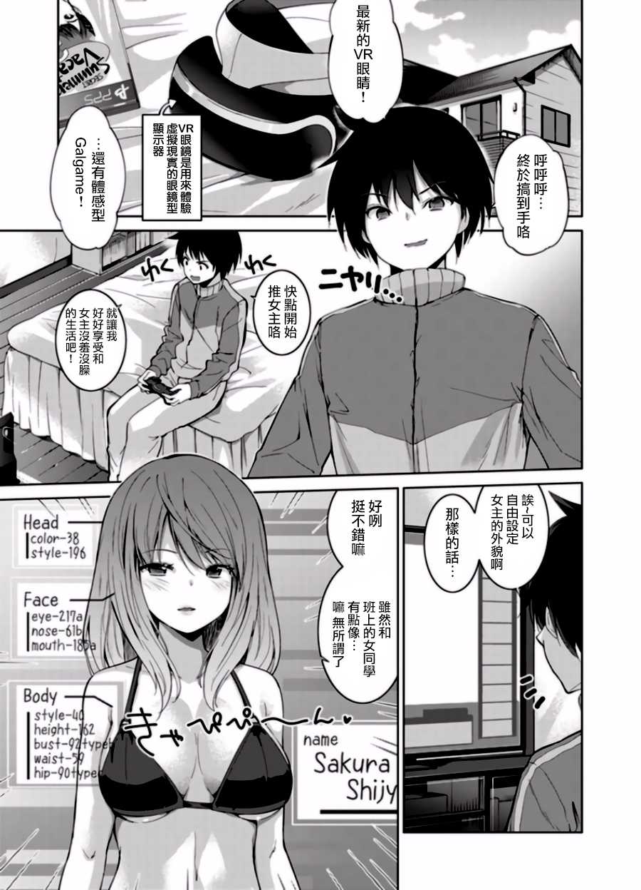 [Amasora Taichi] Ecchi na VR Game-chuu... Machigatte Imouto ni Maji SEX Shiteta! 1 | 在VR黃遊裡搞錯了結果上了妹妹！1 [Chinese] [夢之行蹤漢化組×前线作♂战♀基地] - Page 2