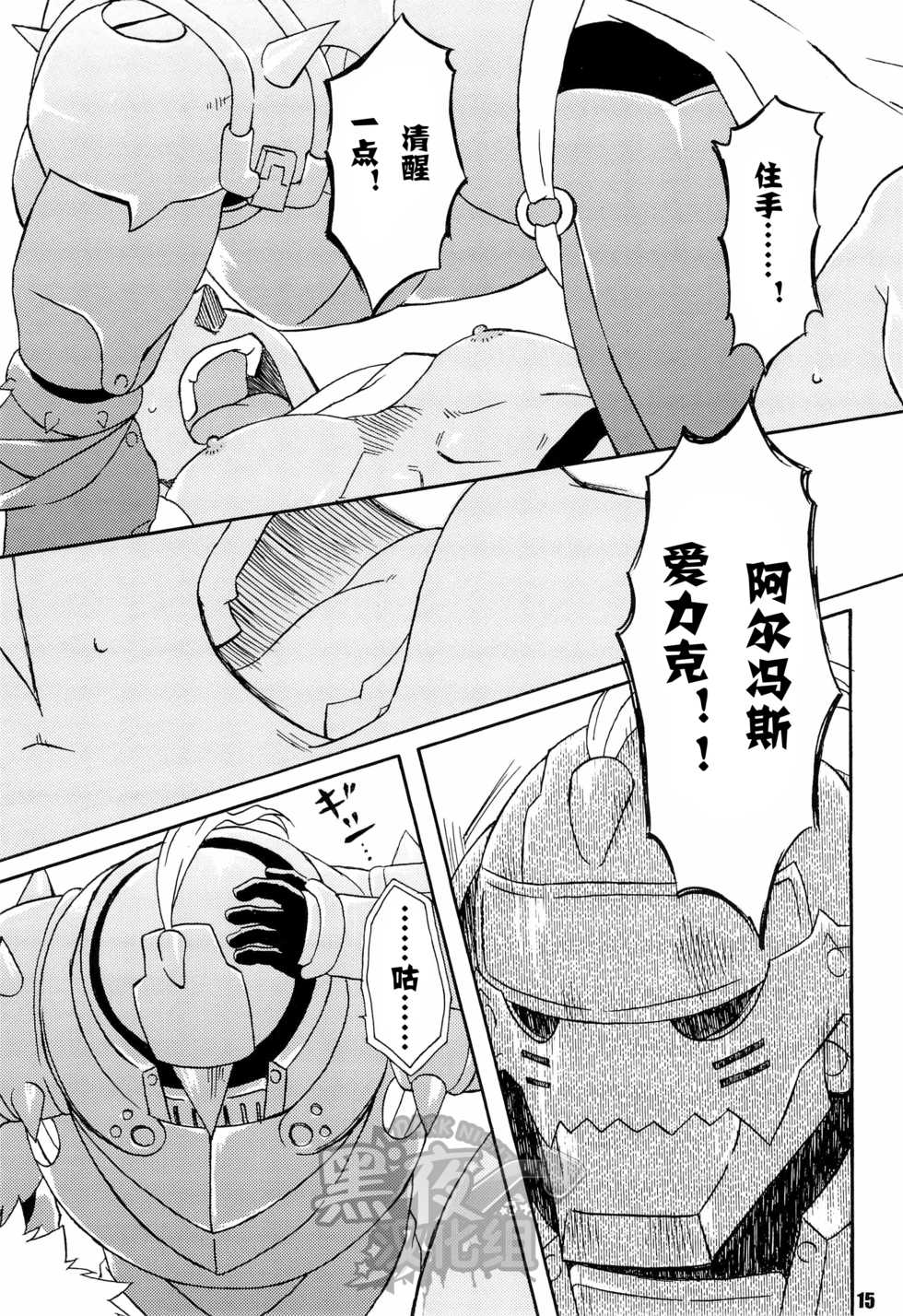 (C82) [Huujin (Shoshinsha Man)] Scar o Hazukashime Taosu Hon (Fullmetal Alchemist) [Chinese] [黑夜汉化组] - Page 15