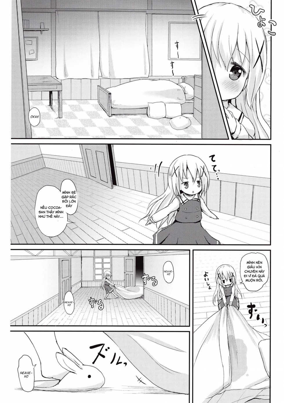 (CT27) [Netekuras (Lolisin)] Moshikashite, Chino-chan Onesho Shichatta no?? (Gochuumon wa Usagi desu ka?) [Vietnamese Tiếng Việt] [Loli Fansub] - Page 6