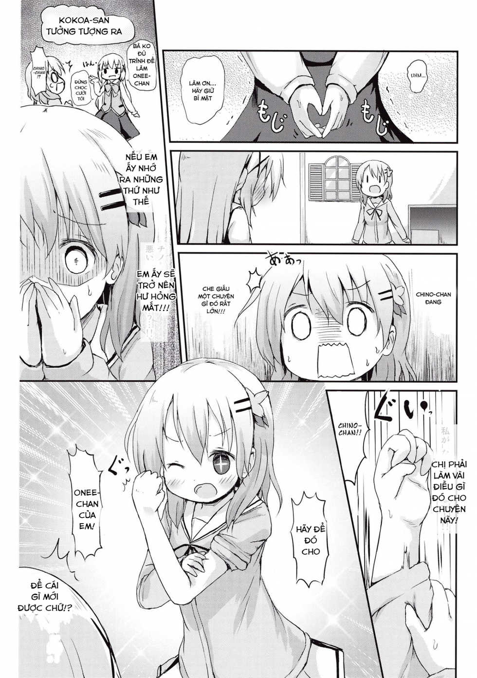 (CT27) [Netekuras (Lolisin)] Moshikashite, Chino-chan Onesho Shichatta no?? (Gochuumon wa Usagi desu ka?) [Vietnamese Tiếng Việt] [Loli Fansub] - Page 10