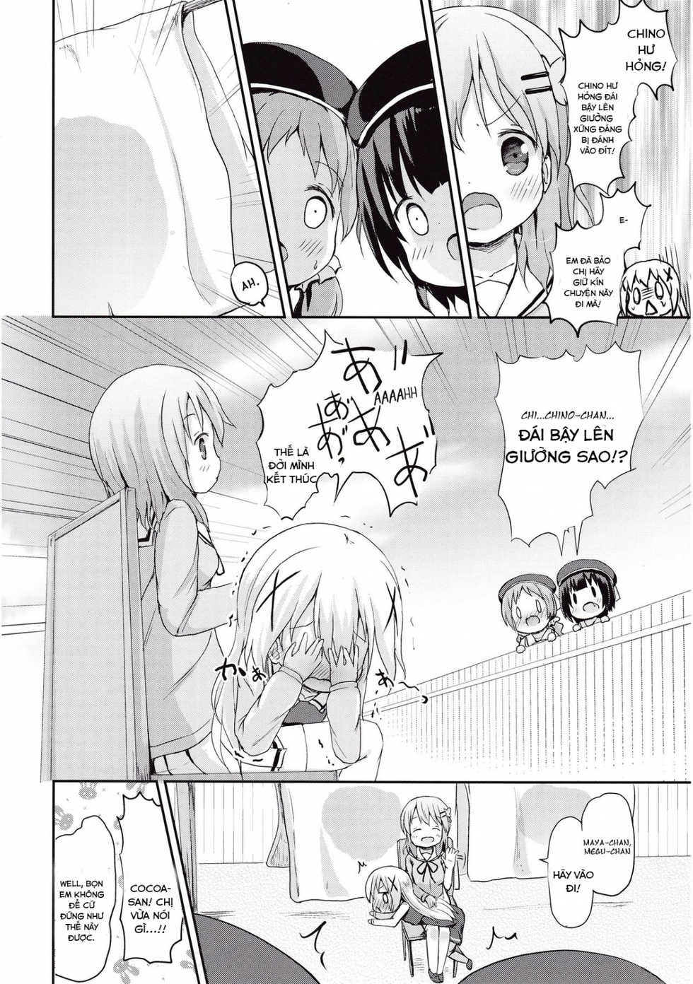(CT27) [Netekuras (Lolisin)] Moshikashite, Chino-chan Onesho Shichatta no?? (Gochuumon wa Usagi desu ka?) [Vietnamese Tiếng Việt] [Loli Fansub] - Page 13