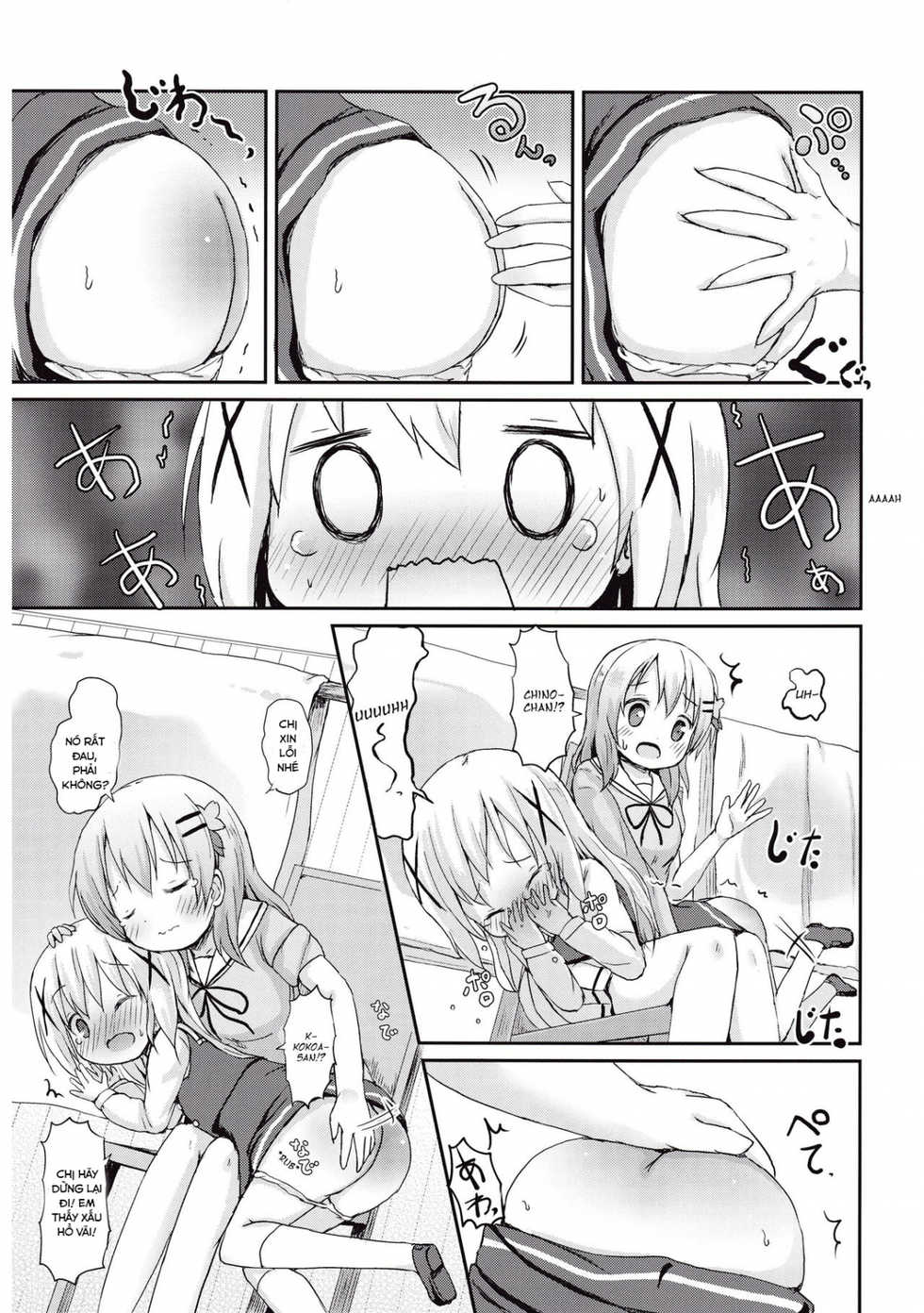 (CT27) [Netekuras (Lolisin)] Moshikashite, Chino-chan Onesho Shichatta no?? (Gochuumon wa Usagi desu ka?) [Vietnamese Tiếng Việt] [Loli Fansub] - Page 16