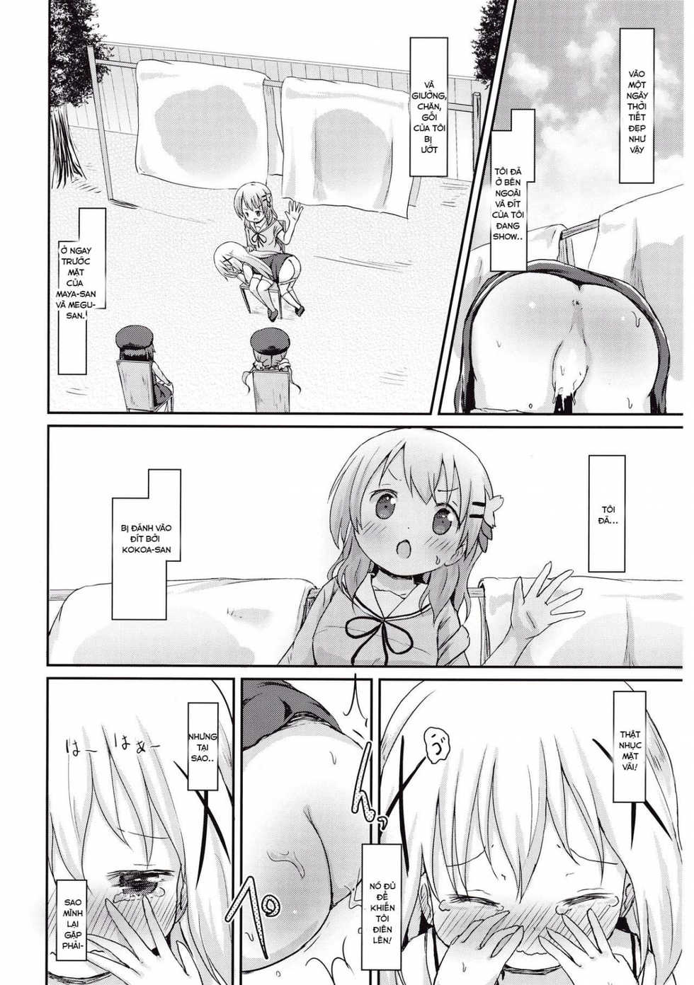 (CT27) [Netekuras (Lolisin)] Moshikashite, Chino-chan Onesho Shichatta no?? (Gochuumon wa Usagi desu ka?) [Vietnamese Tiếng Việt] [Loli Fansub] - Page 19