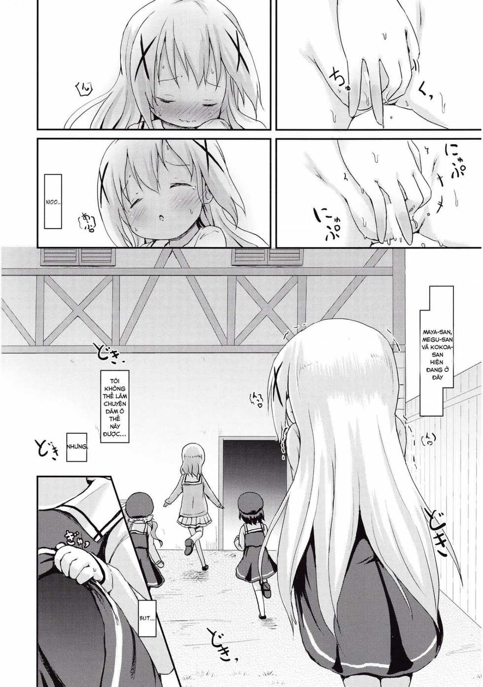 (CT27) [Netekuras (Lolisin)] Moshikashite, Chino-chan Onesho Shichatta no?? (Gochuumon wa Usagi desu ka?) [Vietnamese Tiếng Việt] [Loli Fansub] - Page 23