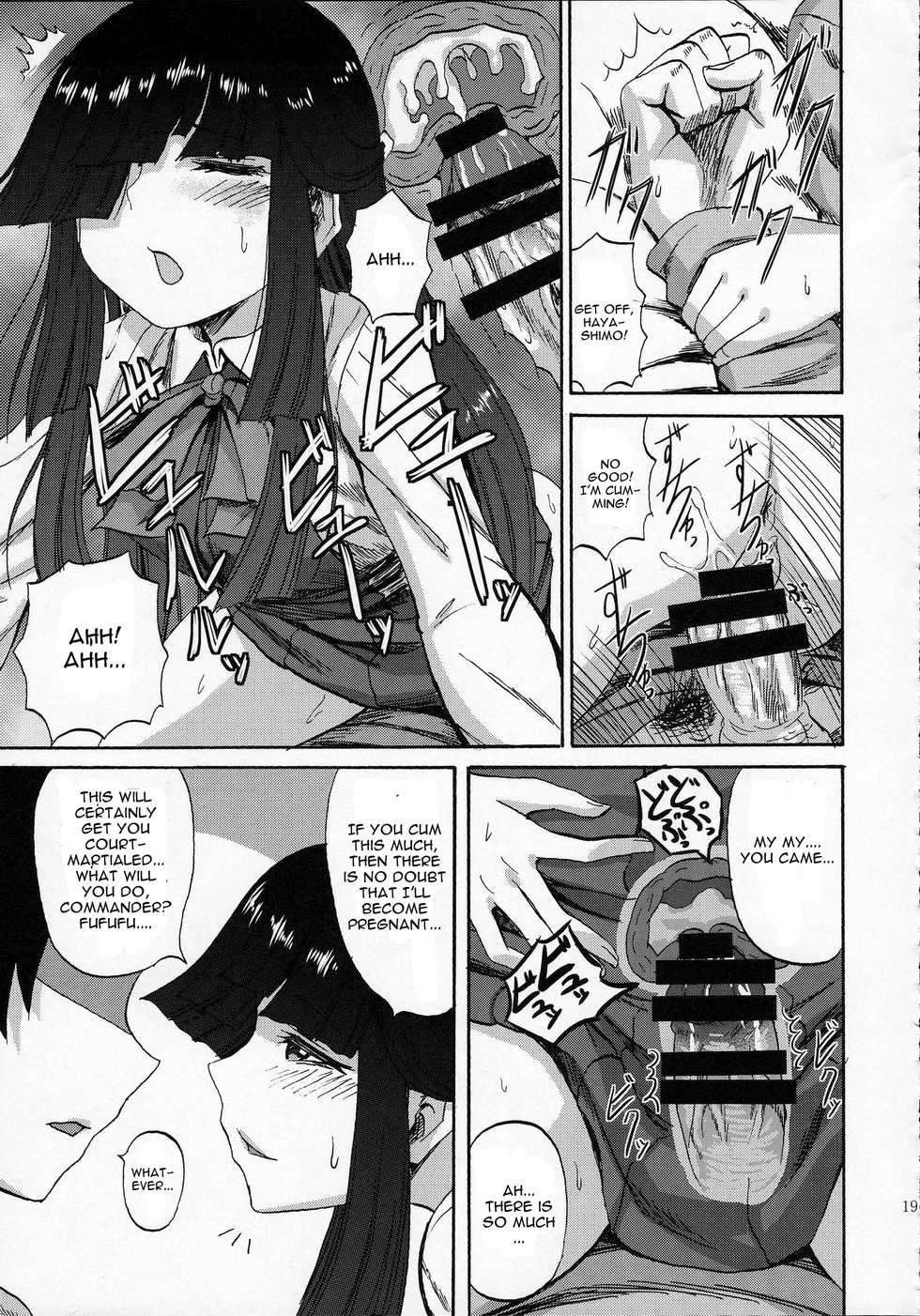 (SC2016 Winter) [Can Do Now! (Minarai Zouhyou)] Hayashimo-chan no shaseikanri nisshi (Kantai Collection -KanColle-) [English] [CGrascal] - Page 19