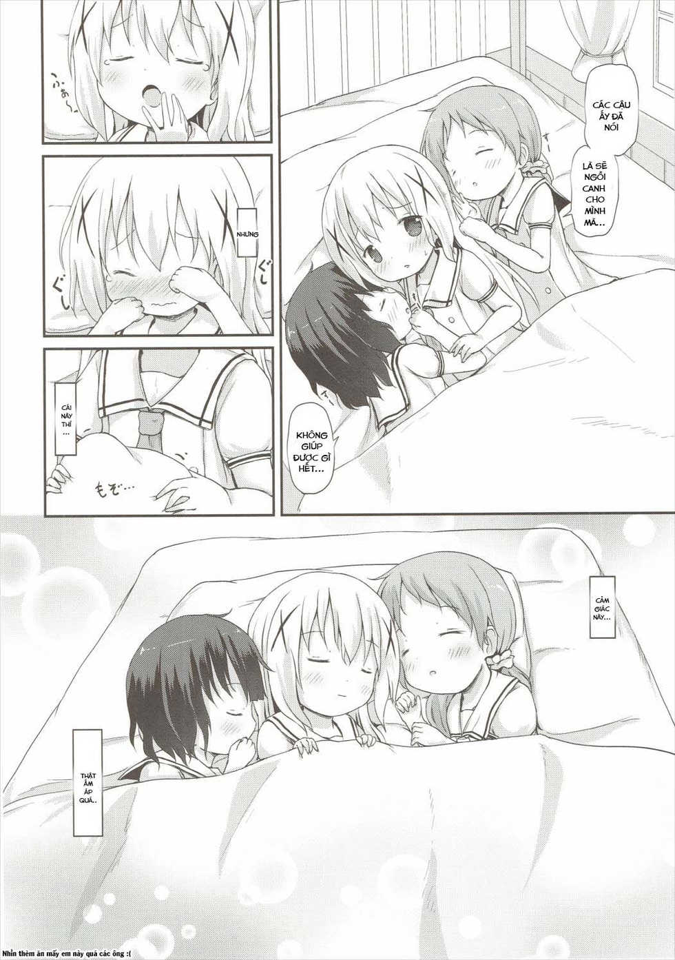 (C90) [Netekuras (Lolisin)] Moshikashite, Chino-chan Onesho Shichatta no?? 2 (Gochuumon wa Usagi desu ka?) [Vietnamese Tiếng Việt] [Loli Fansub] - Page 13