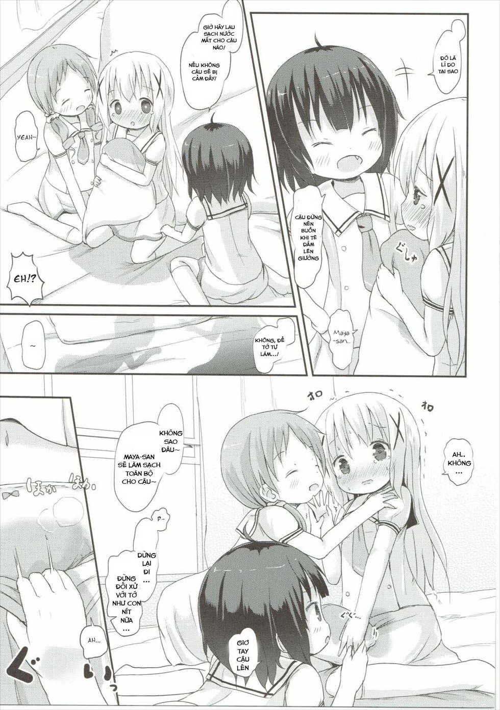 (C90) [Netekuras (Lolisin)] Moshikashite, Chino-chan Onesho Shichatta no?? 2 (Gochuumon wa Usagi desu ka?) [Vietnamese Tiếng Việt] [Loli Fansub] - Page 20