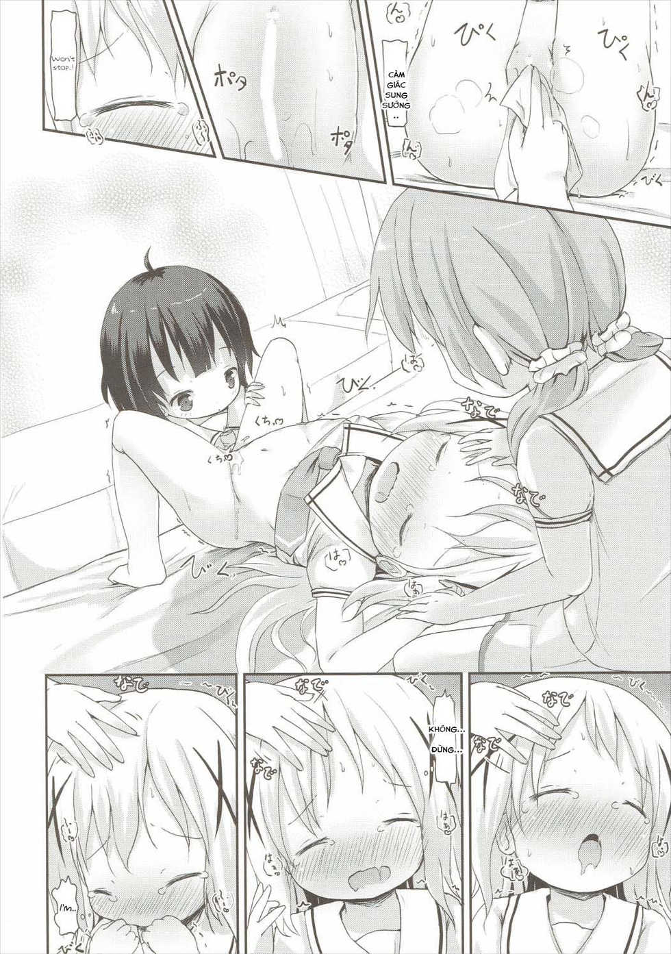 (C90) [Netekuras (Lolisin)] Moshikashite, Chino-chan Onesho Shichatta no?? 2 (Gochuumon wa Usagi desu ka?) [Vietnamese Tiếng Việt] [Loli Fansub] - Page 28