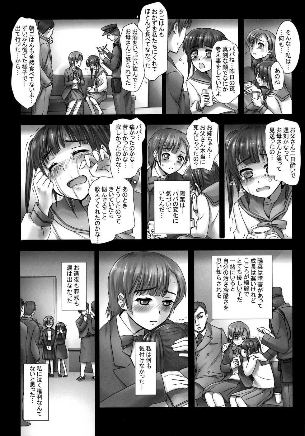 (C93) [Modae Tei (Modaetei Anetarou, Modaetei Imojirou)] Yoru wa Kirai. Mama no Danna ga Futon no Naka ni Haittekuru kara - Page 7
