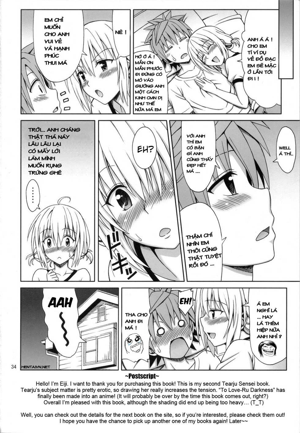 (C83) [Brain Dead (Eiji)] Tearju Sensei no Houkago Trouble (To Love-Ru Darkness) [Vietnamese Tiếng Việt] [Trueloveru] - Page 33