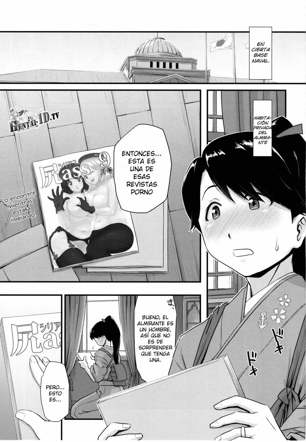 (C86) [MARASCHINO (Takayama Chihiro)] Koukuu Bokan, Houshou desu. (Kantai Collection -KanColle-) [Spanish] [H-ID Fansub] - Page 2