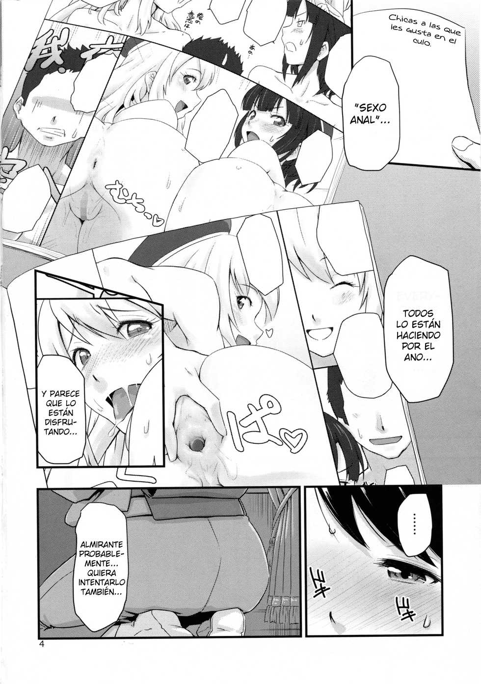 (C86) [MARASCHINO (Takayama Chihiro)] Koukuu Bokan, Houshou desu. (Kantai Collection -KanColle-) [Spanish] [H-ID Fansub] - Page 3