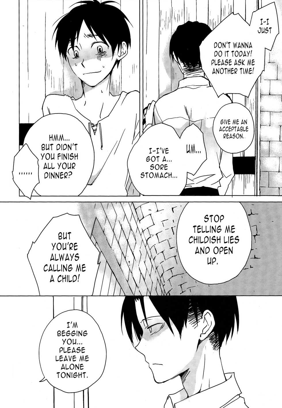 (SPARK8) [Yinghua (sinba)] Ore-sama Joushi nimo tamani wa no ga Hitsuyou da. | You Sometimes Need to Say No Even to Domineering Bosses (Shingeki no Kyojin) [English] [N04h] - Page 5