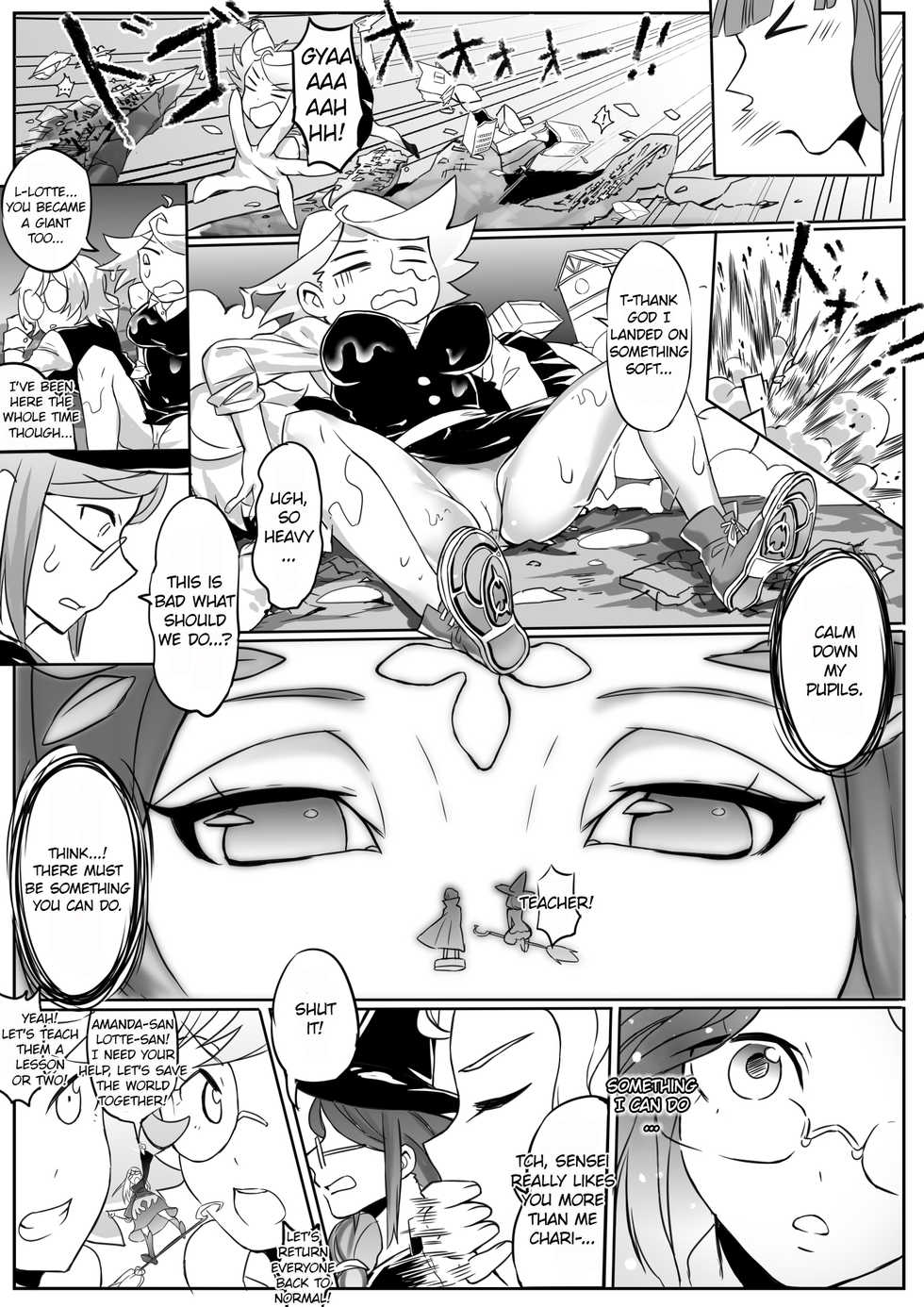 [Ting Fong Jiu Si Yu (Nikaidou Keita)] Kyodai Majo Chuuihou (Little Witch Academia) [English] [EroGPx] [Incomplete] - Page 11